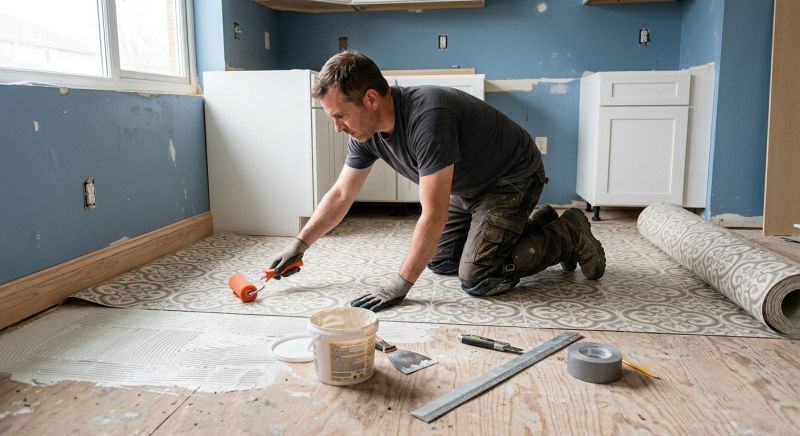 Sheet Linoleum Installation in Madison, TN