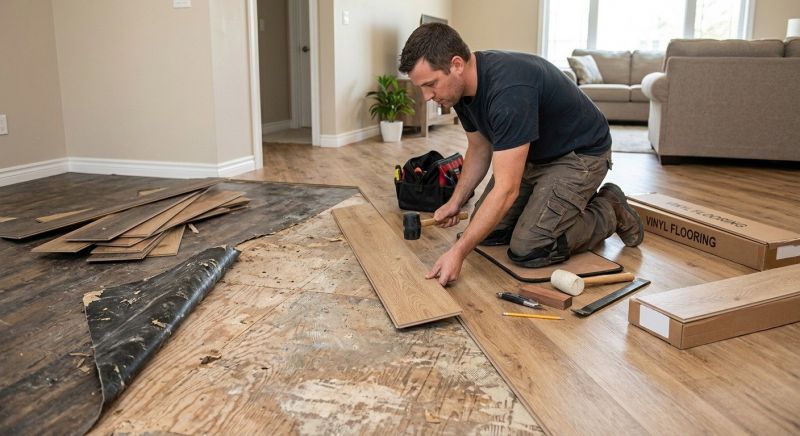 Vinyl Flooring Installation in Chapel Hill, TN
